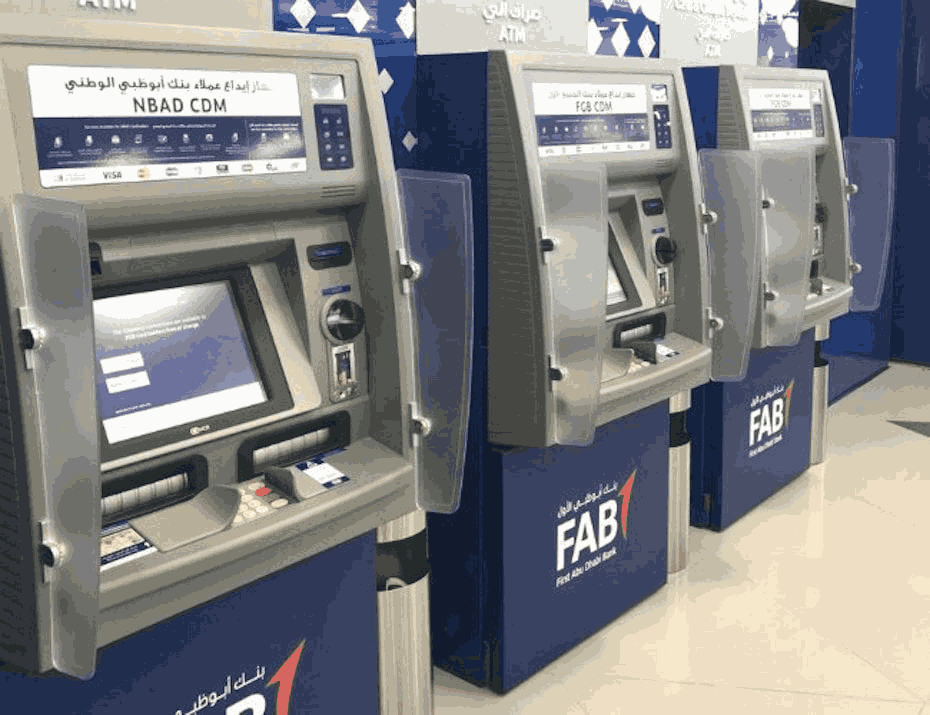 FAB ATM, First Abu Dhabi Bank offers secure and convenient transactions, including cash withdrawals and balance inquiries, and reliable bank.